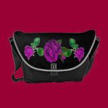 La bolsa de mensajero púrpura del carrito de Rose  bolsas messenger rickshaw