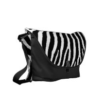 La bolsa de mensajero rayada del estampado de zebr bolsa messenger
