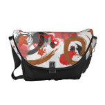 La bolsa de mensajero roja de la salpicadura bolsas de mensajeria