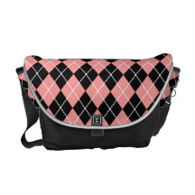 La bolsa de mensajero rosada de Argyle Bolsa Messenger