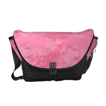 La bolsa de mensajero rosada de Camo Bolsa De Mensajería