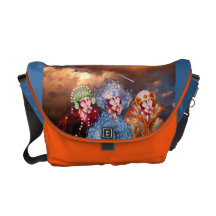 La bolsa de mensajero triple del carrito de la pre bolsa de mensajería