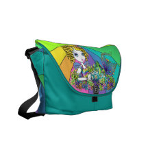 La bolsa de mensajero tropical de la sirena del ar bolsa messenger