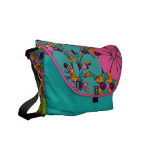 La bolsa de mensajero tropical del modelo del hibi bolsa de mensajeria 