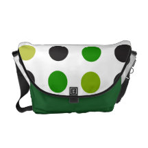 La bolsa de mensajero verde del lunar bolsa messenger
