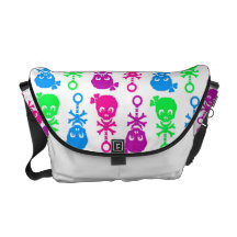 La bolsa de pañales del chica del traqueteo del cr bolsas de mensajeria