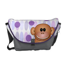 La bolsa de pañales del mono bolsa de mensajería