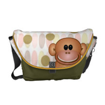 La bolsa de pañales del mono bolsas de mensajeria
