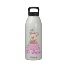La botella de agua de la novia de la diversión
