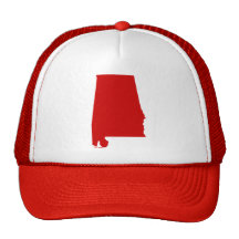 La broche del rojo de Alabama detrás enreda el gor