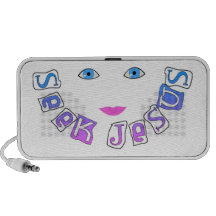 La búsqueda Jesús hace frente Notebook Altavoz