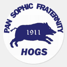 La cacerola Sophic Hogs al pegatina