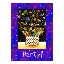 La caja de navidad invita invitaciones personalizada