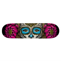 La Calavera Catrina Patineta Personalizada