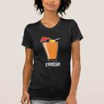 La camisa oscura de las mujeres del zombi