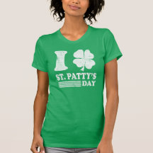 La camiseta de I de St Patrick retro del amor