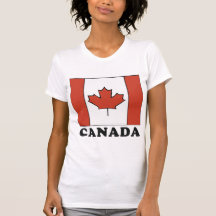 La camiseta de las mujeres canadienses de la bande