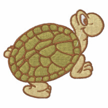 La camiseta de los hombres bordados tortuga