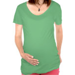 La camiseta de maternidad de las mujeres del navid