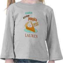 La camiseta del niño del pastel de calabaza