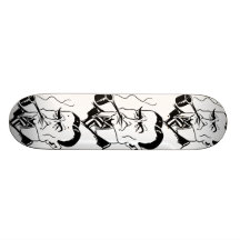 La caricatura Charles bloquea Dawes Tabla De Skate