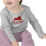 La carne es asesinato, asesinato sabroso camiseta