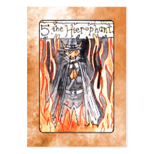 La carta de tarot de Hierophant Tarjetas De Visita