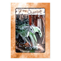 La carta de tarot del carro plantillas de tarjeta de negocio
