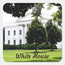 La Casa Blanca Colcomanias Cuadradas Personalizadas