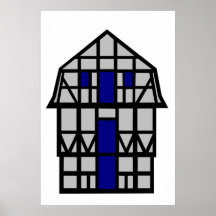 La casa de la buhardilla - gris poster