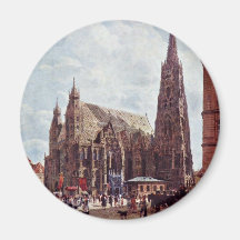 La catedral de St Stephen de la acción Im Eisen Imán De Frigorífico