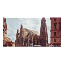 La catedral de St Stephen de la acción Im Eisen Tarjetas Personales Con Fotos