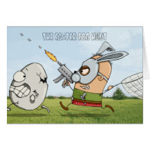 LA CAZA DEL HUEVO DE PASCUA TARJETA