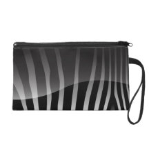 La cebra de moda raya el bolso de embrague