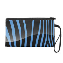 La cebra de moda raya el bolso de embrague