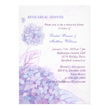 La cena del ensayo del boda del ramo del Hydrangea Comunicados