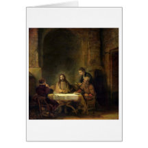 La cena en Emmaus, 1648 (aceite en el panel) Felicitacion