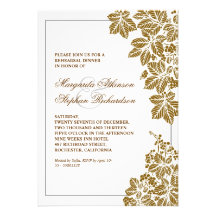 la cena marrón y blanca del ensayo del viñedo invi invitaciones personalizada