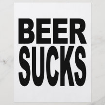 La cerveza chupa tarjetón