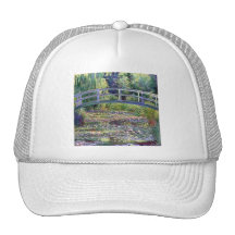 La charca del lirio de agua de Claude Monet Gorras De Camionero