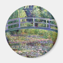 La charca del lirio de agua de Claude Monet Imán De Frigorífico