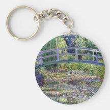La charca del lirio de agua de Claude Monet Llaveros
