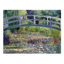 La charca del lirio de agua de Claude Monet Tarjeta Postal
