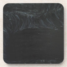 La charca negra (minimalism negro) posavaso