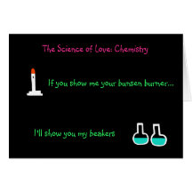 "La ciencia del amor: Tarjeta de la química" (de h