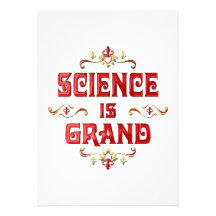 La ciencia es magnífica invitacion personalizada