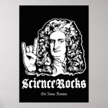 La ciencia oscila el poster de sir Isaac Newton