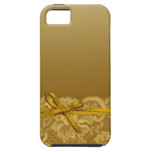 La cinta de los arcos y ata el oro del | iPhone 5 Case-Mate coberturas