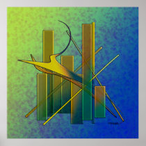 La ciudad en el amanecer posters