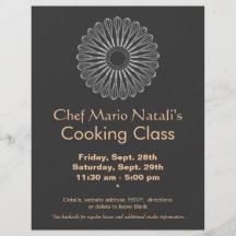 La clase de cocina bate el aviador tarjetones